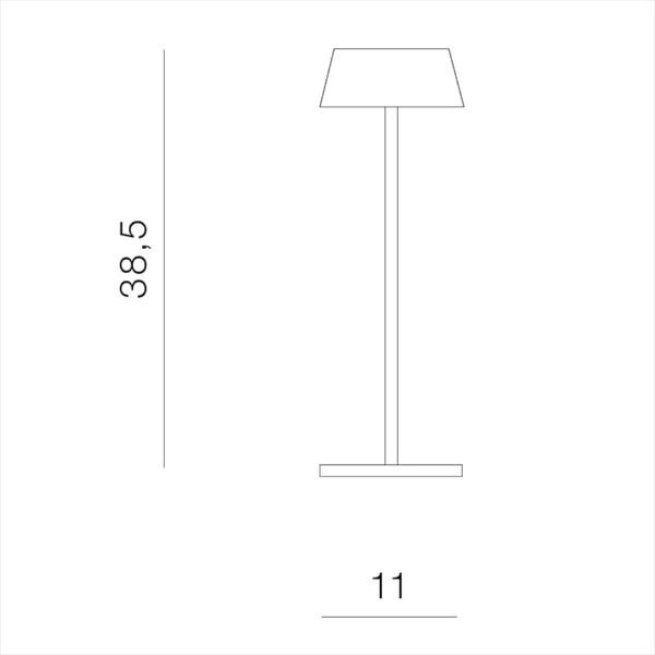 Metalowa lampa stojąca Gilberto AZ5335 LED 2W czarna