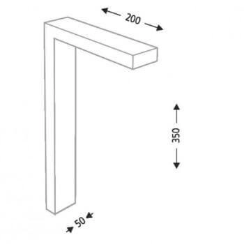 Kinkiet Kasai 8521 Shilo LED 4,5W 4000K natynkowy metalowy czarny