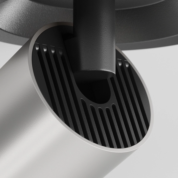 Sufitowy wpust Focus S C048CL-U-1BS Maytoni obrotowy czarny srebrny