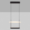 Lampa wisząca na belce TIRAQUE LE44628 LED 29W 3000K dysk czarna biała