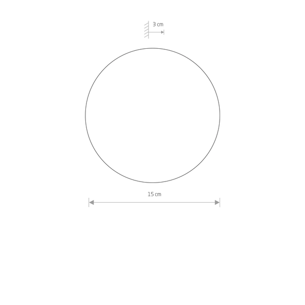 Metalowy kinkiet ledowy Ring 10316 Nowodvorski do sypialni 7W 3000K miedziany
