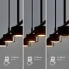 Lampa wisząca nad stół Clyde 2010813003 Nordlux ściemnialna czarna