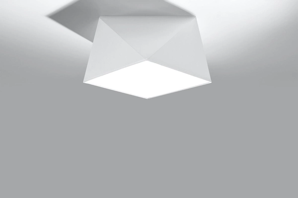 Plafon LAMPA sufitowa SL.0686 geometryczna OPRAWA natynkowa kwadratowa biała