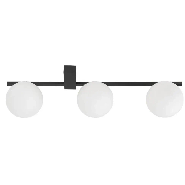 Lampa sufitowa Pik 10301 szklane klosze białe czarne