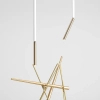 Podłużna lampa sufitowa Stick 1067PL_G_S Aldex regulacja biały złoty