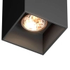 Downlight LAMPA sufitowa SQUARE 50475-BK Zumaline metalowa kostka czarna OUTLET