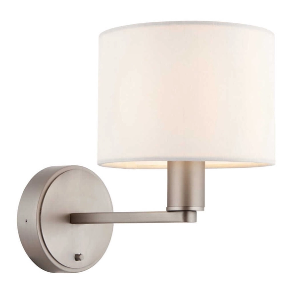 Biurowy kinkiet ścienny Daley 61608 Endon nikiel biały srebrny