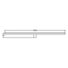 Salonowy kinkiet nad obraz Nevada LP-778/1W XXL BK LED 32W 4000K IP44 nowoczesny czarny
