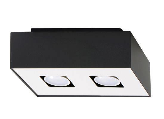 Downlight LAMPA sufitowa SL.0071 prostokątna OPRAWA metalowa czarna