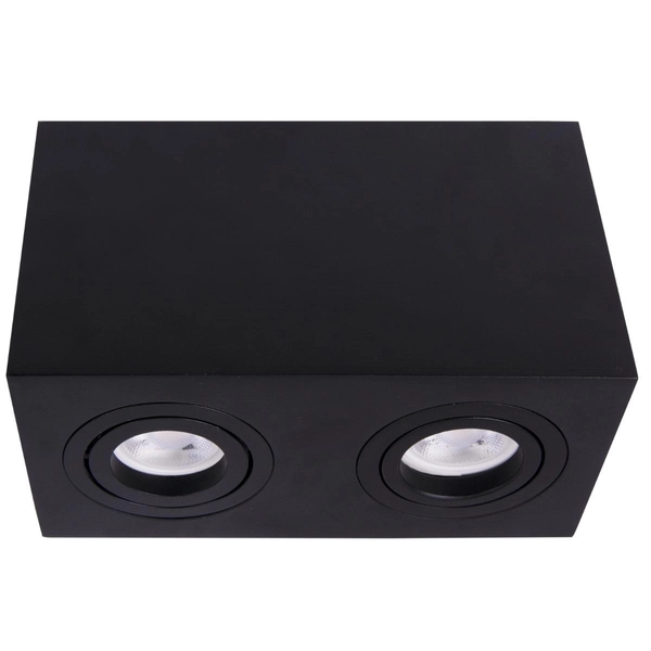 Podwójny spot sufitowy Atom C017CL-02B Maytoni cube czarny