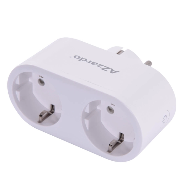 Podwójna wtyczka sterowana aplikacją DOUBLE AZ3476 Azzardo biały