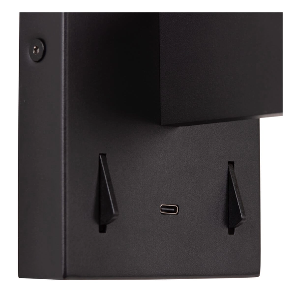 Ścienna lampa z włącznikiem Finan 68210/09/30 Lucide LED 6W+3W 2700K czarny