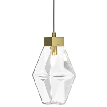 Kryształowa wisząca lampa złota Coctail Time OUTLET