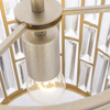 Kryształowa LAMPA wisząca KIEV P01110CP Cosmolight salonowy zwis crystal glamour szampański
