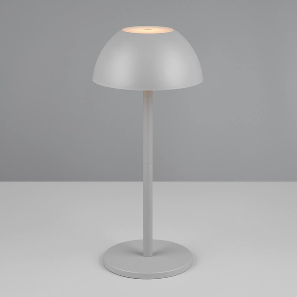 Stołowa lampka na taras Ricardo R54106177 LED 2W 3000K IP54 szara