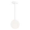 Sufitowa lampa Pinne 1080PL_G_S Aldex 1-punktowa biała kula sypialniana