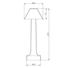 Lampka biurkowa do gabinetu Tavolo ST-8127T/B COPPE Step LED 3W 3000K do salonu miedziana