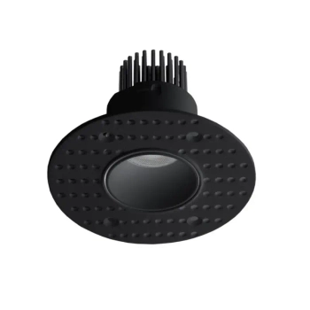 Okrągłe oczko wpustowe LENES LE-52011 czarne LED 5W 3000K bez zasilacza