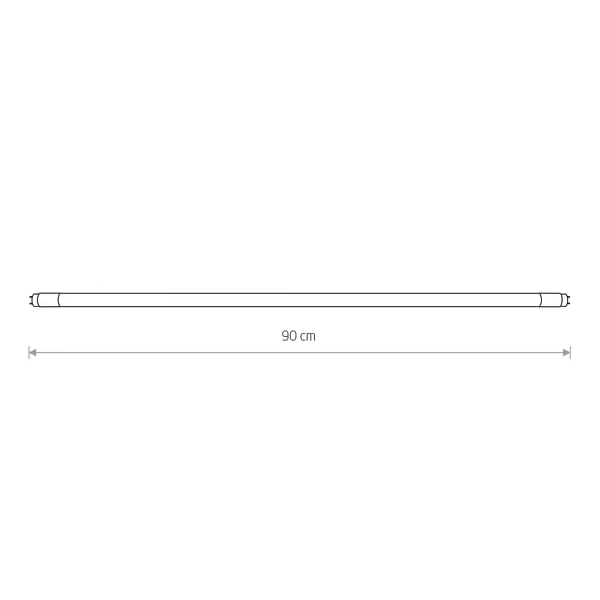 Podłużna świetlówka T8 7501 LED 16W 3000K szklana biała