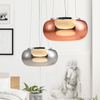 Ledowa lampa wisząca Galactic AZ3161 Azzardo 18W 3000K miedziana