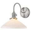 Ścienna lampa ceramiczna Hadano HAD0761-10 żebrowana chrom biały