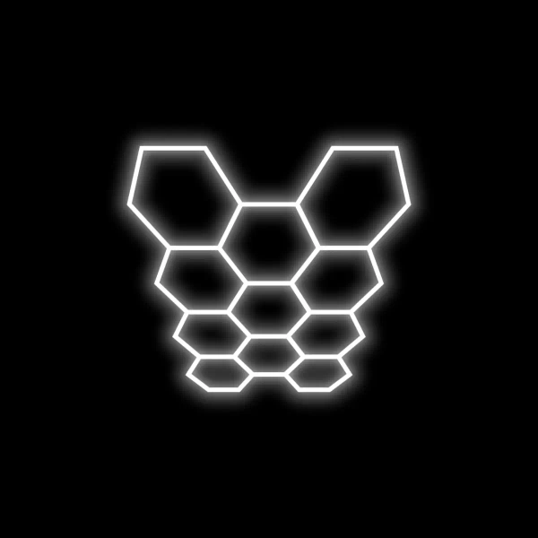 Sufitowa lampa do garażu Hexagon HEX-297X412-NW LED 331W 4000K IP54 biała