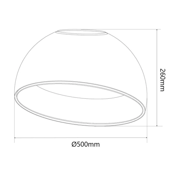 Nasufitowa lampa Piano ABR-POCC-24-B Abruzzo półokrąg drewniana czarna