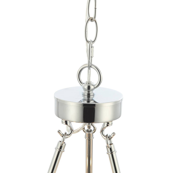 LAMPA wisząca Verno Cromo Orlicki Design metalowa OPRAWA ażurowy zwis chrom kremowy