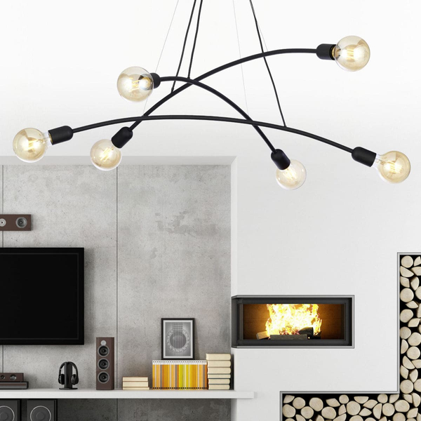 Wielopunktowa lampa wisząca Helix 2726 TK Lighting molekły czarna