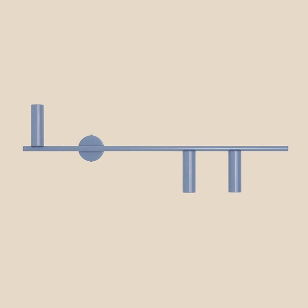 Ścienna lampa Trevo 1104Y16_2 Aldex metalowa podłużna niebieska