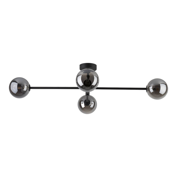Przysufitowa lampa molekułowa Sarius 6235 TK Lighting szkło metal czarny grafit