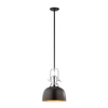 Zwieszana lampa kopuła Laredo MA04431CB-001 Italux nad stół czarny