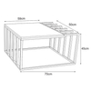 Stolik kawowy Kaja Home KS-27 STOLIK industrialny metalowy drewniany czarny