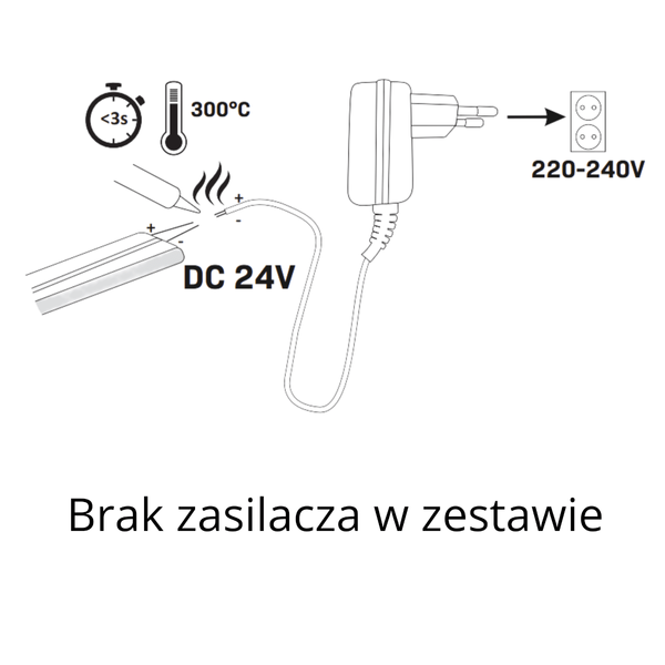 Taśma LED NEON 318022 40W IP65 do salonu biały niebieski