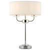 Lampa stołowa Nixon 60804 Endon abażurowa do sypialni ecru nikiel