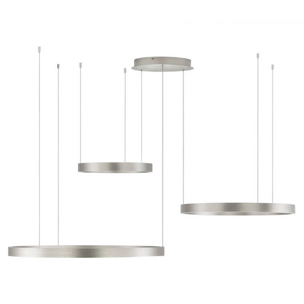Pierścieniowa lampa wisząca BARI LE44316 LED 181W 3000K srebrna