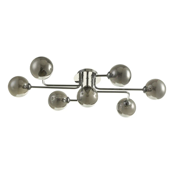 Lampa sufitowa okrągła Reyna REY3450-01 kule chrom przydymione