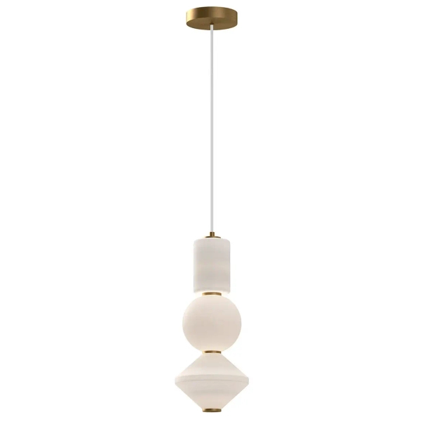 Wisząca lampa Bijou ALM-BIJOU-P3-GD LED 20W 3000K złota biała