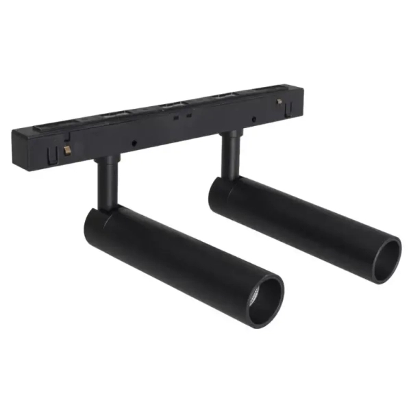 Podwójna szynowa lampa magnetyczna M0020D LED 10W 3000K tuby czarne