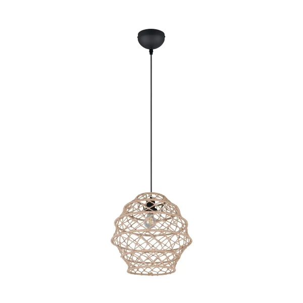 Wisząca lampa jadalniana HIVE R31681936 boho czarny naturalny