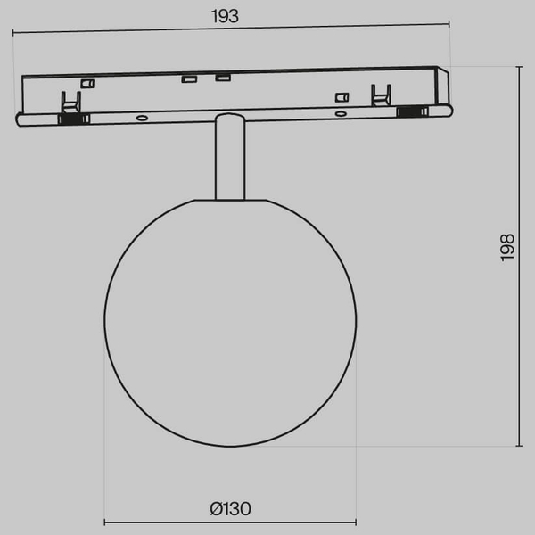 Szynowa lampa ścieżka świetlna Luna TR038-4-5W3K-WW-DS-1 5W 3000-6000K magnetyczna czarny