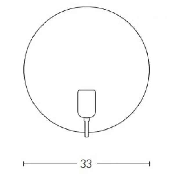 Industrialny kinkiet ścienny 22194 okrągły talerz brązowy