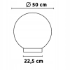 Ogrodowa lampa kulista Balli biała SLP8304 1xE27 IP44 wtykana