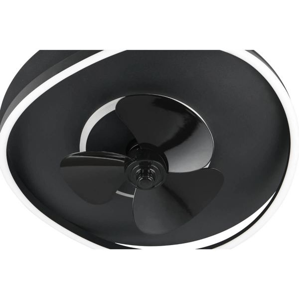 Sufitowa lampa z wentylatorem Sortland R67393132 LED 36W 2700-6500K czarna