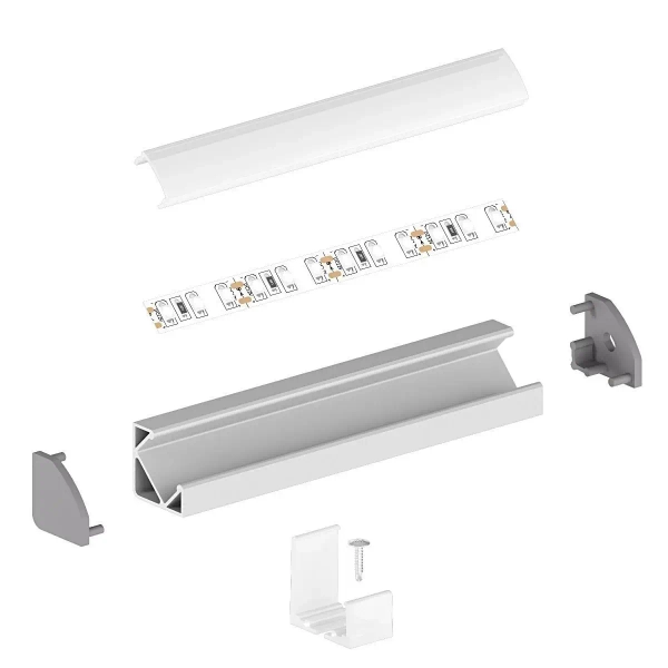 Profil do taśm ledowych P3-1C2 listwa do kuchni czarna