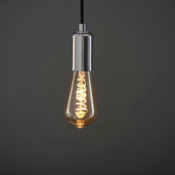 Filamentowa żarówka gruszka E27 98144 LED 4W 2200K bursztynowa