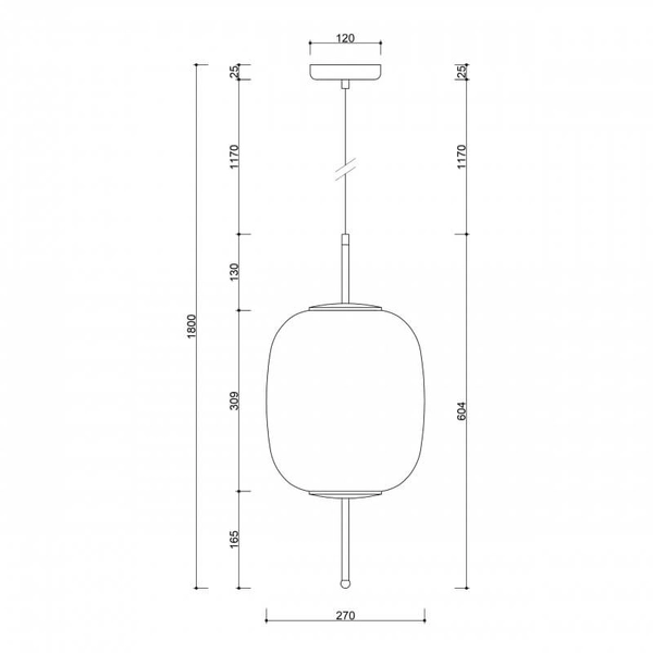 Wisząca lampa do jadalni Epli EPB122P0 szklana nad stół biała czarna