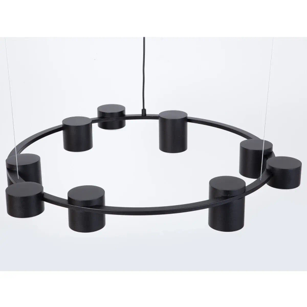 Lampa wisząca do sypialni Kodo 9 41338 zwis ring czarny