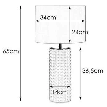 Stojąca LAMPA stołowa PROUD 107483 Markslojd abażurowa LAMPKA nocna czarna
