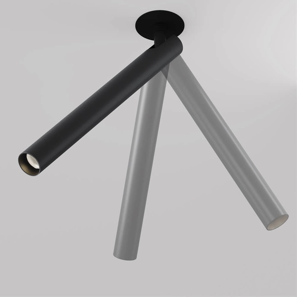 Wpuszczana lampa sufitowa Focus C141RS-L300-6W3K-B LED 6W 3000K czarna